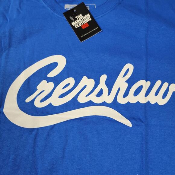 The Marathon Clothing Crenshaw Shirt Mens Small Blue TMC Graphic Tee Crewneck - Picture 4 of 8
